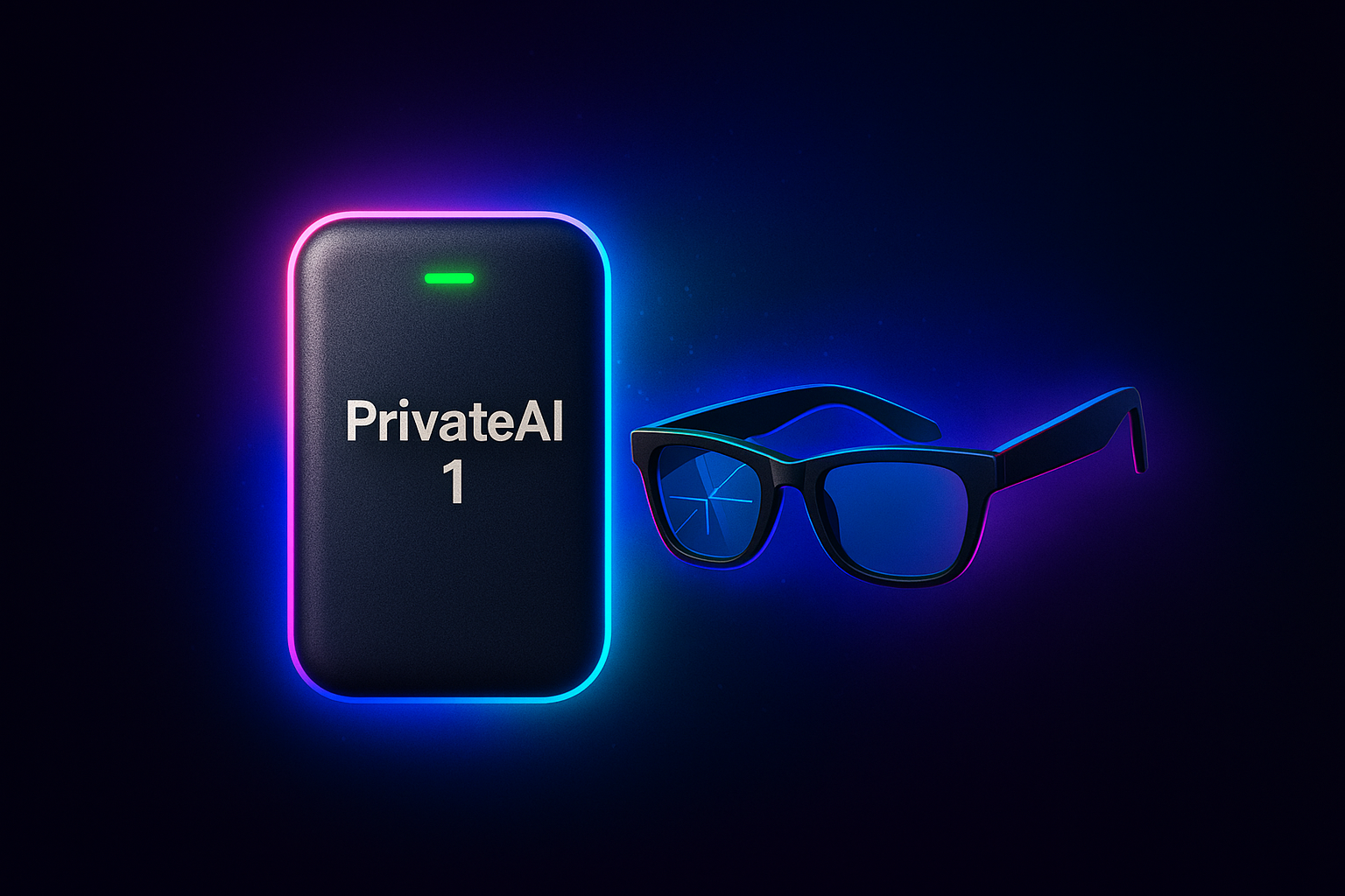 PrivateAI One with smart glasses